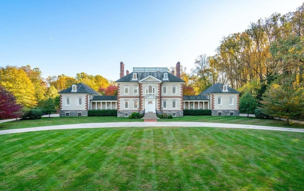 NBA All-Star $5.9 M. Georgian Potomac Mansion, Downsizing Online Auction — featured auction photograph